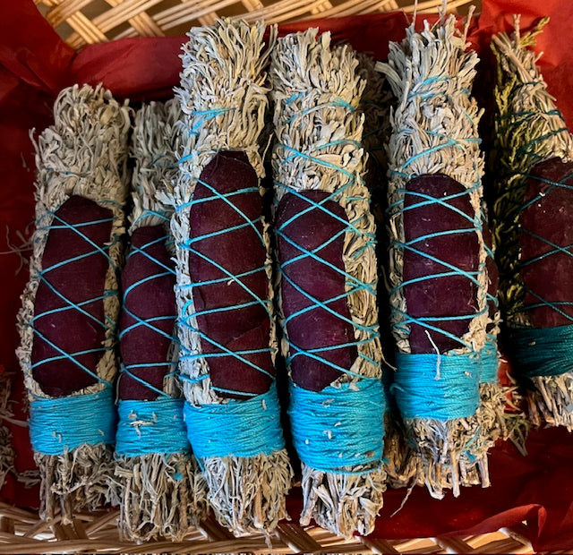 Desert Sage Smudge Sticks w/Rose
