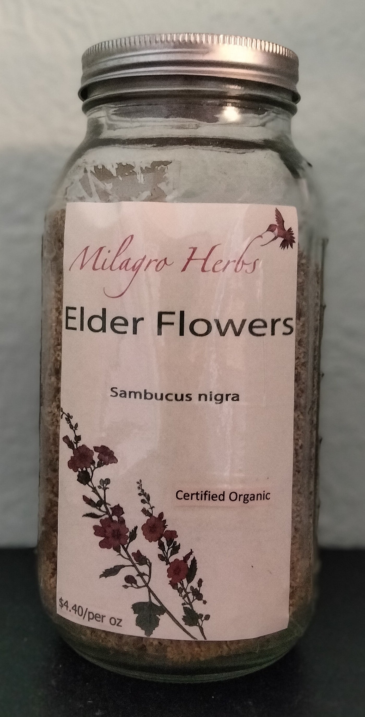 Elder Flowers (Dried) - Organic