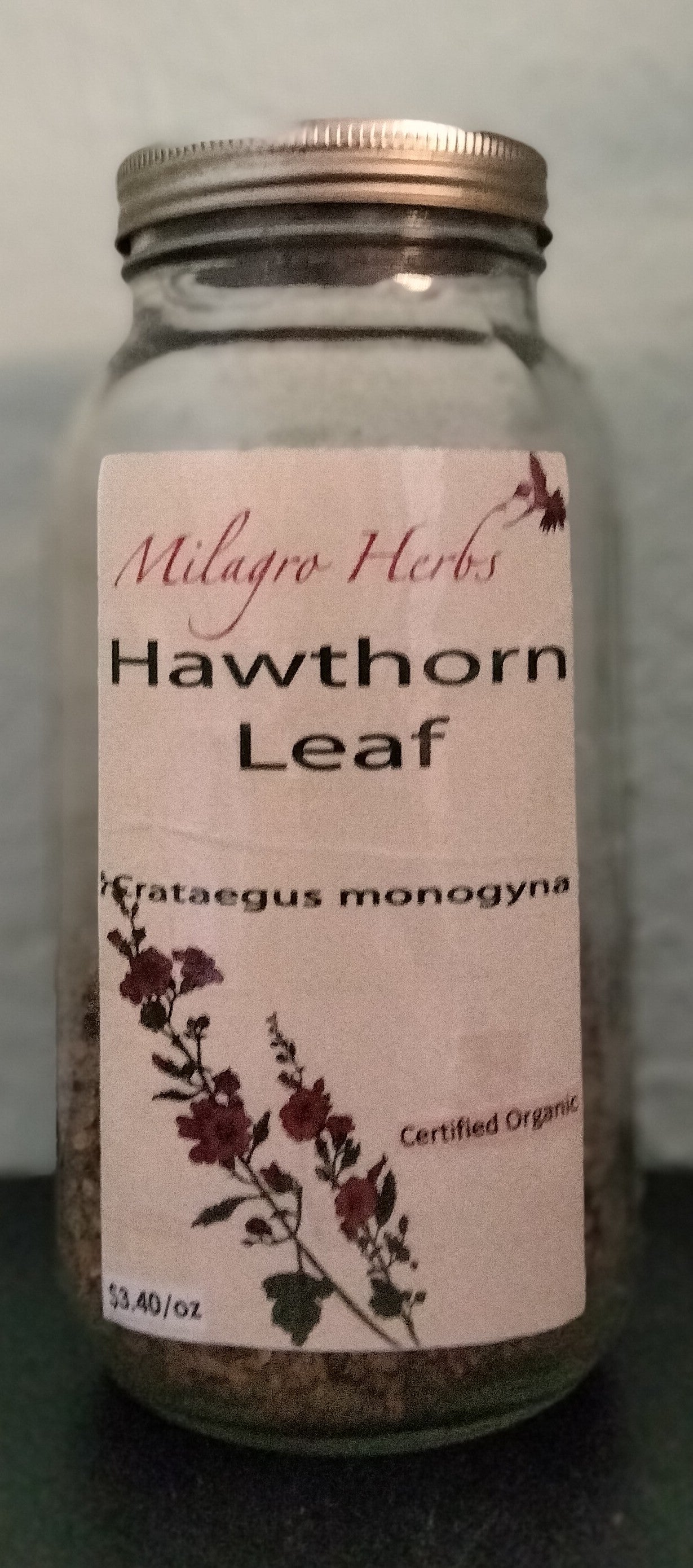 Hawthorn (leaf and flower) (Dried) - Organic