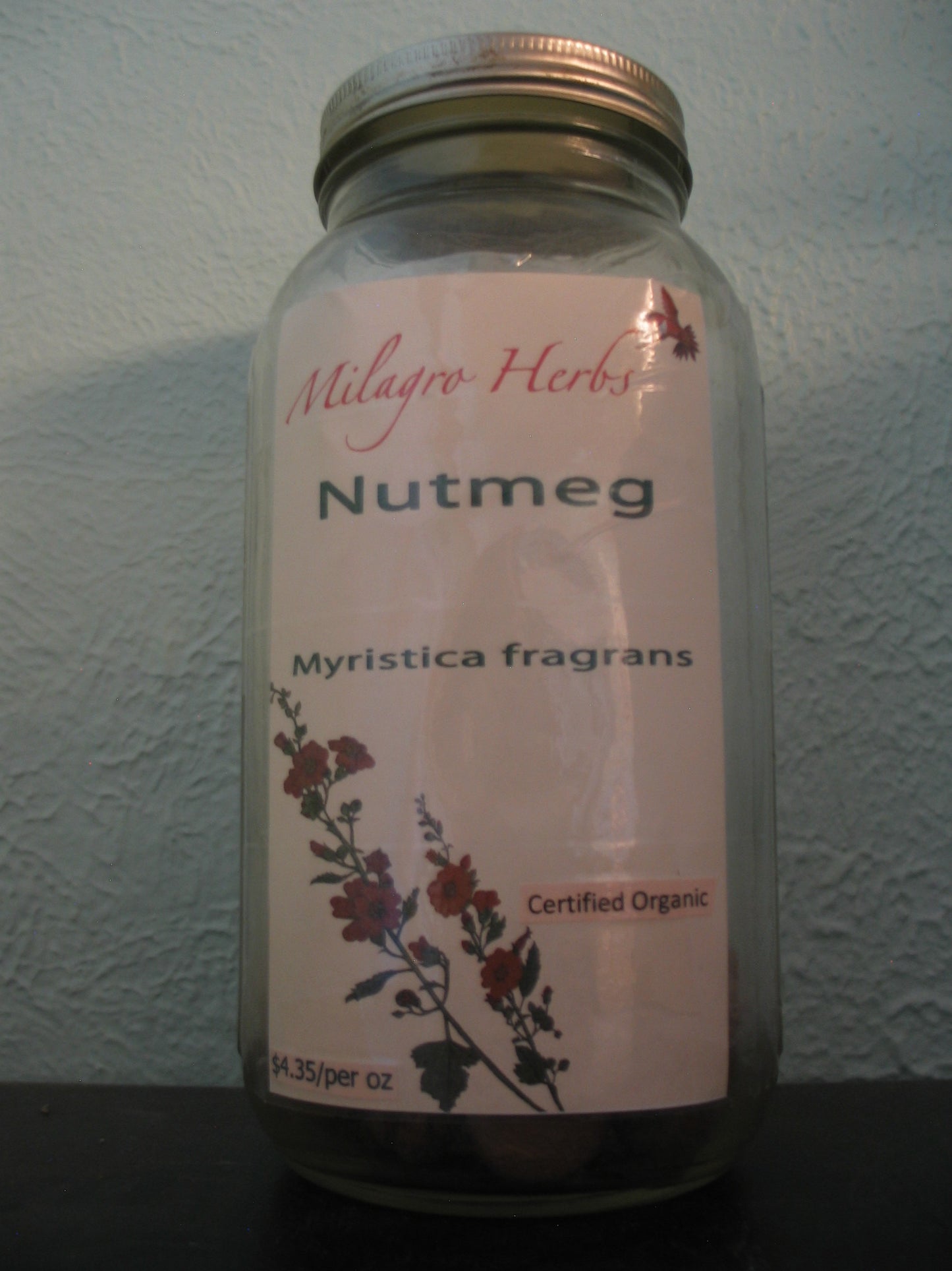 Whole Nutmeg (Dried) - Organic