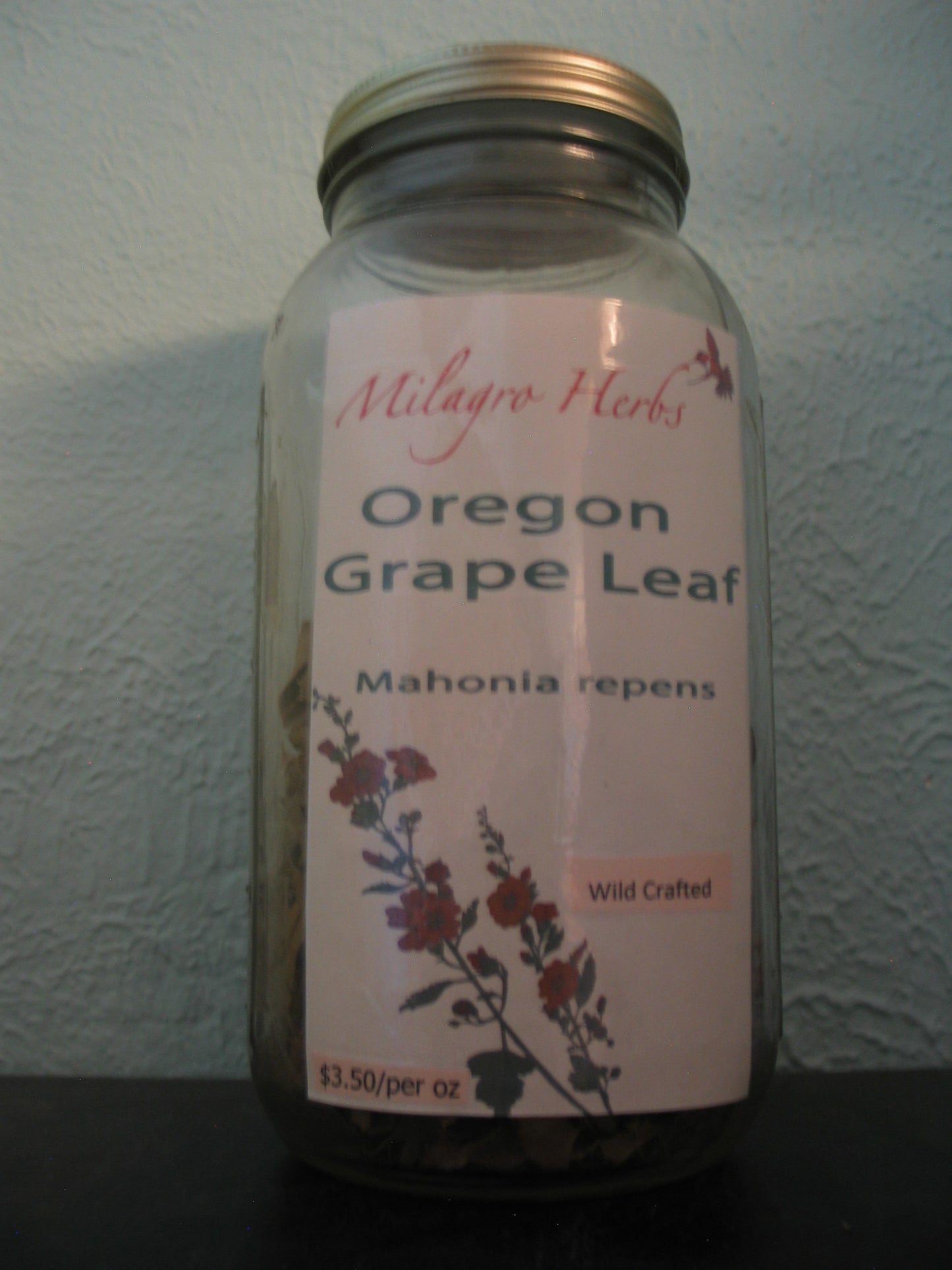 Oregon Grape leaf (Dried) - Wildcrafted