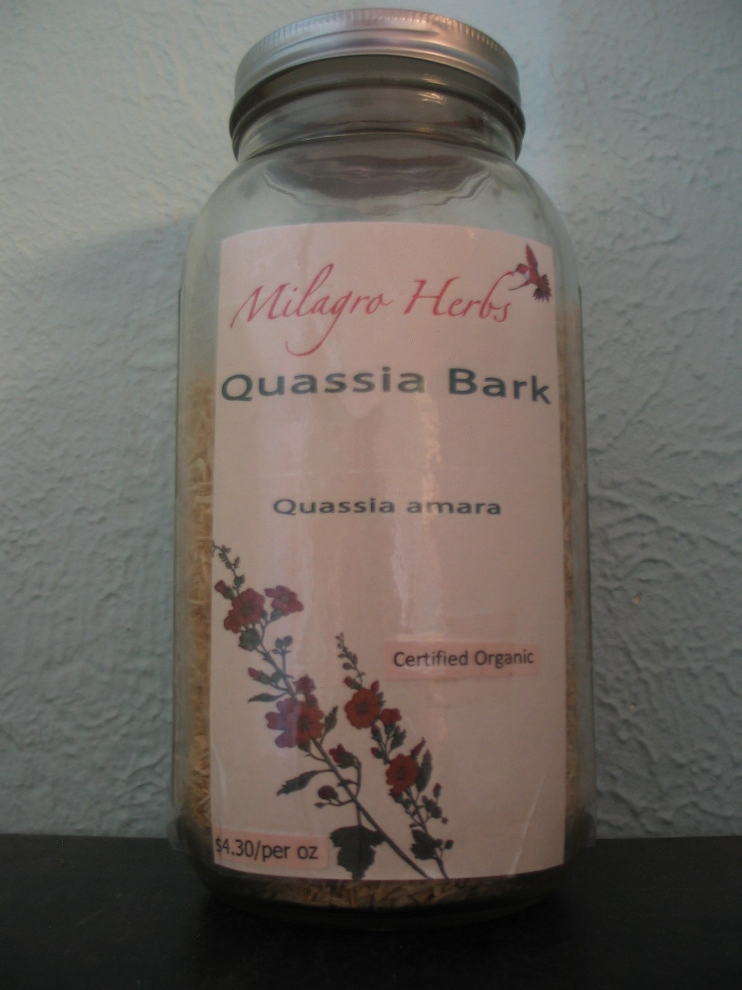 Quassia bark (Dried) - Organic