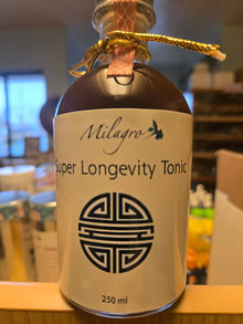 Super Longevity Tonic 250 ml. - Milagro Herbs - Handmade Organic Herbal Remedies & Medicinal Plants