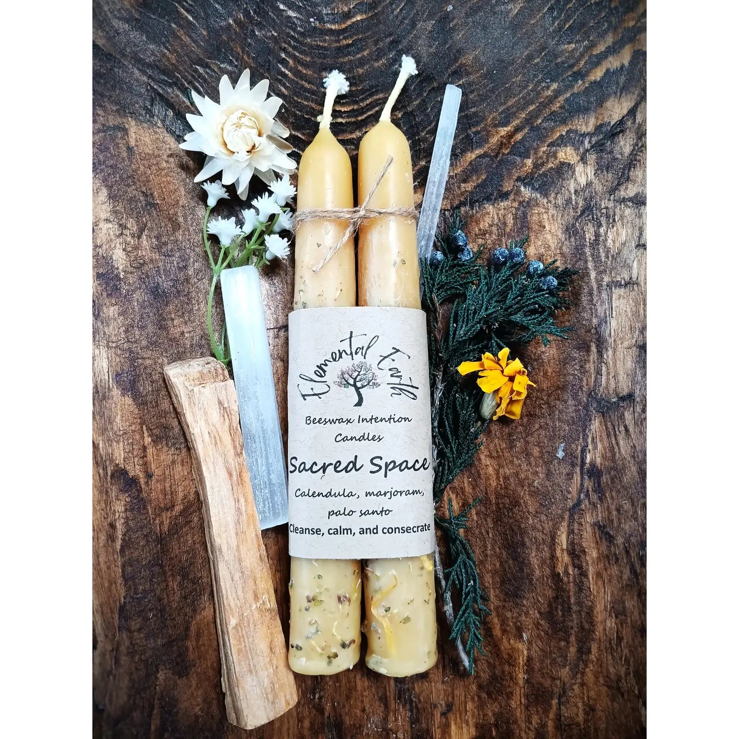 Beeswax Sacred Space Intention Candles