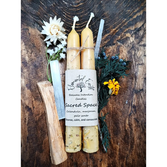 Beeswax Sacred Space Intention Candles