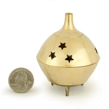 Brass Star Incense Burner - Milagro Herbs - Handmade Organic Herbal Remedies & Medicinal Plants