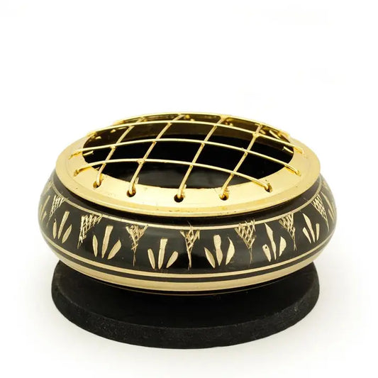 Black Brass Incense Burner