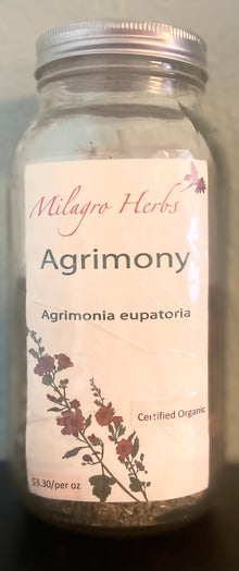 Organic Agrimony (Dried) - Milagro Herbs - Handmade Organic Herbal Remedies & Medicinal Plants