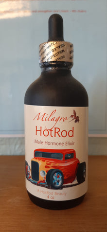Hot Rod - A Male Hormone Elixir - Milagro Herbs - Handmade Organic Herbal Remedies & Medicinal Plants