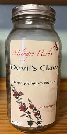 Devil's Claw (Dried) - Organic - Milagro Herbs - Handmade Organic Herbal Remedies & Medicinal Plants