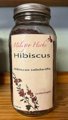 Hibiscus (Dried) - Organic - Milagro Herbs - Handmade Organic Herbal Remedies & Medicinal Plants