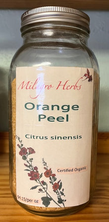 Orange Peel (Dried) - Oranic - Milagro Herbs - Handmade Organic Herbal Remedies & Medicinal Plants