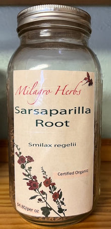 Jamaican Sarsparilla Root (Dried) - Organic - Milagro Herbs - Handmade Organic Herbal Remedies & Medicinal Plants