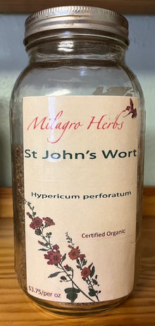 St. John's Wort (Dried) - Organic - Milagro Herbs - Handmade Organic Herbal Remedies & Medicinal Plants