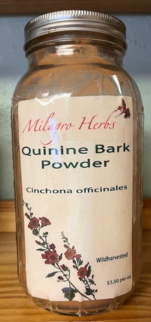 Quinine bark powder (Dried)- Wildcrafted - Milagro Herbs - Handmade Organic Herbal Remedies & Medicinal Plants