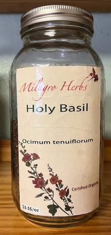 Tulsi (Holy Basil) (Dried) - Milagro Herbs - Handmade Organic Herbal Remedies & Medicinal Plants