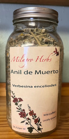 Añil del Muerto (Dried) - Wildcrafted - Milagro Herbs - Handmade Organic Herbal Remedies & Medicinal Plants