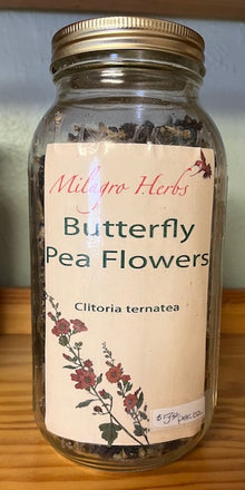 Organic Butterfly Pea Flower (dried) - Milagro Herbs - Handmade Organic Herbal Remedies & Medicinal Plants
