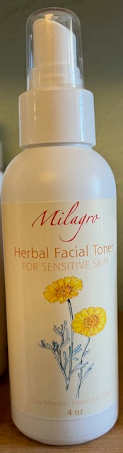 Herbal Facial Toner- Sensitive Skin - Milagro Herbs - Handmade Organic Herbal Remedies & Medicinal Plants