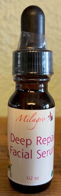 Deep Repair Facial Serum .5oz - Milagro Herbs - Handmade Organic Herbal Remedies & Medicinal Plants