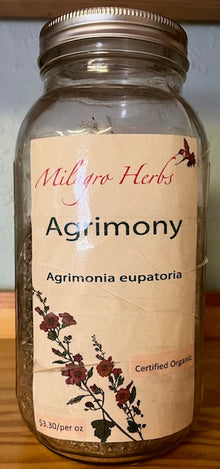 Agrimony (Dried) - Organic - Milagro Herbs - Handmade Organic Herbal Remedies & Medicinal Plants