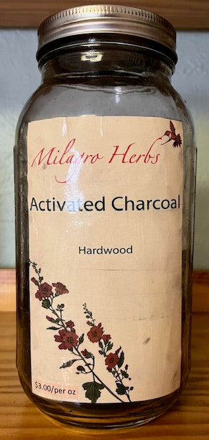 Activated Charcoal - Milagro Herbs - Handmade Organic Herbal Remedies & Medicinal Plants