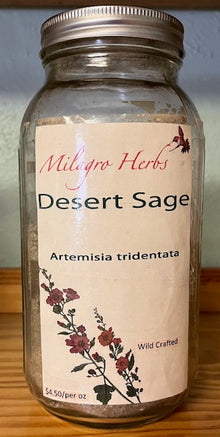 Desert Sage (Dried) - Wildcrafted - Milagro Herbs - Handmade Organic Herbal Remedies & Medicinal Plants