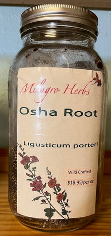 Oshå root (Dried) - Wildcrafted - Milagro Herbs - Handmade Organic Herbal Remedies & Medicinal Plants