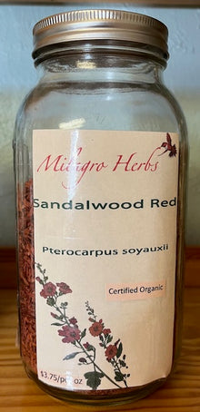 Sandalwood Red (Dried) - Organic - Milagro Herbs - Handmade Organic Herbal Remedies & Medicinal Plants
