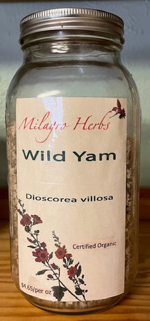 Wild Yam (Dried) - Organic - Milagro Herbs - Handmade Organic Herbal Remedies & Medicinal Plants