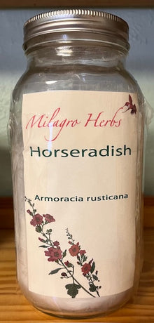 Horseradish Powder (Dried) - Organic - Milagro Herbs - Handmade Organic Herbal Remedies & Medicinal Plants