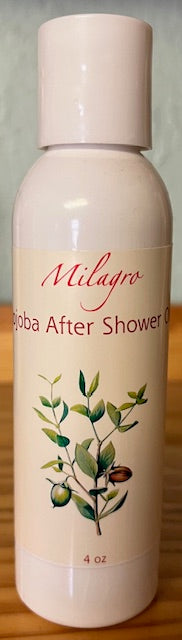 Jojoba After Shower Oil - Milagro Herbs - Handmade Organic Herbal Remedies & Medicinal Plants