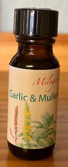 Garlic & Mullein Ear Oil - Milagro Herbs - Handmade Organic Herbal Remedies & Medicinal Plants