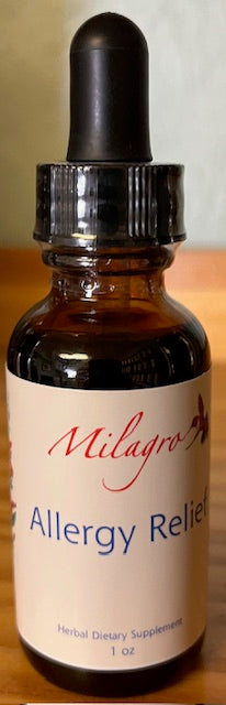 Allergy Relief Tincture 1oz - Milagro Herbs - Handmade Organic Herbal Remedies & Medicinal Plants
