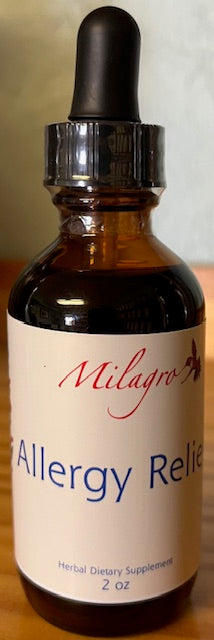 Allergy Relief Tincture 2oz - Milagro Herbs - Handmade Organic Herbal Remedies & Medicinal Plants