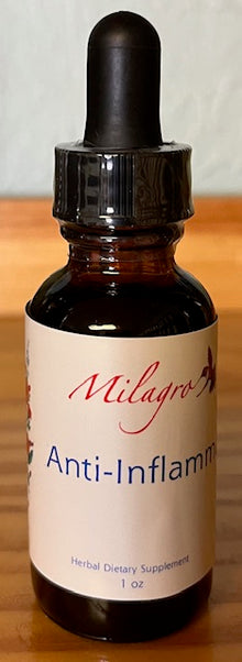 Anti-Inflammatory Tincture 1oz - Milagro Herbs - Handmade Organic Herbal Remedies & Medicinal Plants