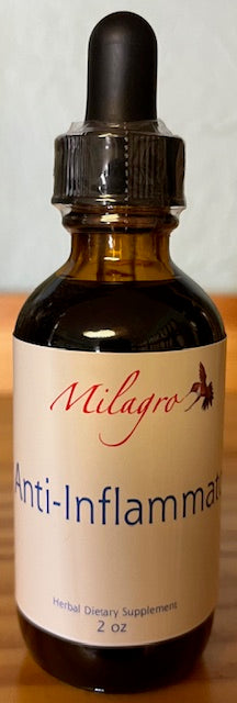 Anti-Inflammatory Tincture 2oz - Milagro Herbs - Handmade Organic Herbal Remedies & Medicinal Plants