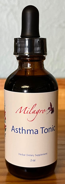Asthma Tonic Tincture 2oz - Milagro Herbs - Handmade Organic Herbal Remedies & Medicinal Plants