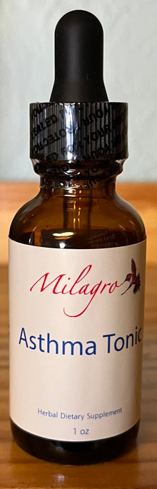 Asthma Tonic Tincture 1oz - Milagro Herbs - Handmade Organic Herbal Remedies & Medicinal Plants