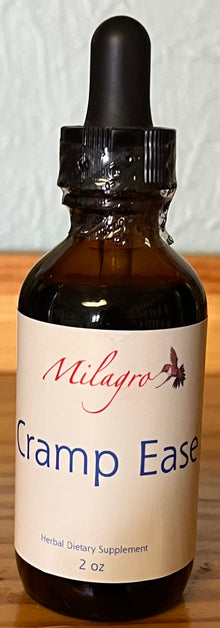 Cramp Ease Tincture 2oz - Milagro Herbs - Handmade Organic Herbal Remedies & Medicinal Plants