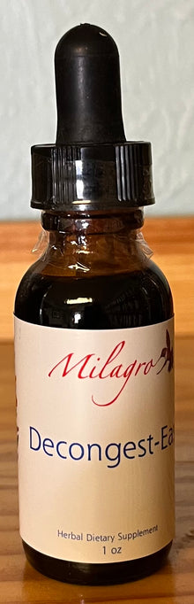 Decongest-Ease Tincture 1oz - Milagro Herbs - Handmade Organic Herbal Remedies & Medicinal Plants