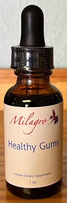 Healthy Gums Tincture 1oz - Milagro Herbs - Handmade Organic Herbal Remedies & Medicinal Plants