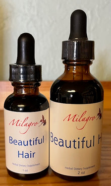 Beautiful Hair Tincture - Milagro Herbs - Handmade Organic Herbal Remedies & Medicinal Plants