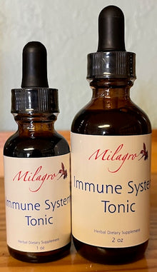 Immune System Tonic Tincture - Milagro Herbs - Handmade Organic Herbal Remedies & Medicinal Plants