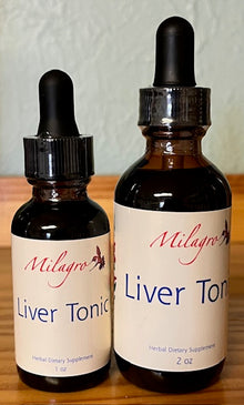 Liver Tonic Tincture - Milagro Herbs - Handmade Organic Herbal Remedies & Medicinal Plants