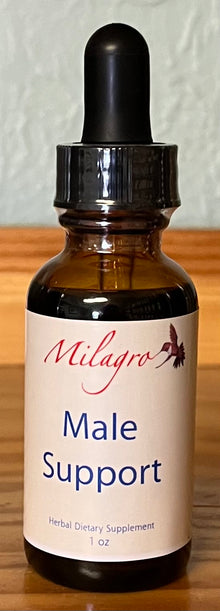 Male Support Tincture 1oz - Milagro Herbs - Handmade Organic Herbal Remedies & Medicinal Plants