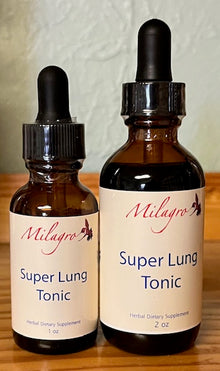 Super Lung Tonic Tincture - Milagro Herbs - Handmade Organic Herbal Remedies & Medicinal Plants