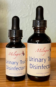 Urinary Tract Disinfectant Tincture - Milagro Herbs - Handmade Organic Herbal Remedies & Medicinal Plants