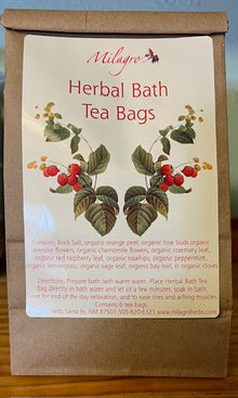 Herbal Tea Bags (6) - Organic - Milagro Herbs - Handmade Organic Herbal Remedies & Medicinal Plants