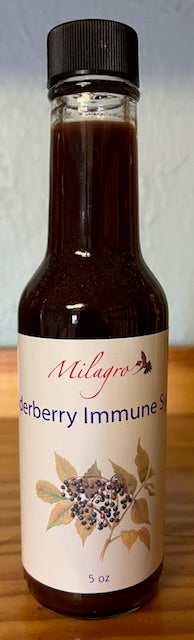 Elderberry Immune Syrup - Milagro Herbs - Handmade Organic Herbal Remedies & Medicinal Plants
